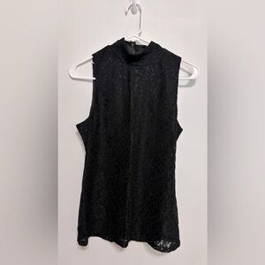 Express Lace Mock Neck Tank